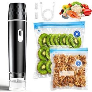 Black Vacuum Sealer with Bags